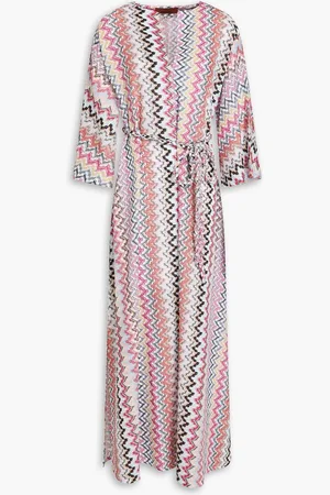 Missoni Kaftan aus Häkelstrick in Metallic-Optik - - S
