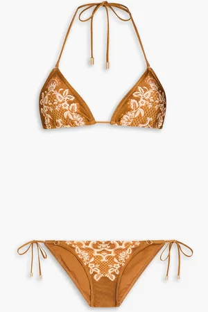 ZIMMERMANN Triangel-Bikini mit Print - Braun - 4