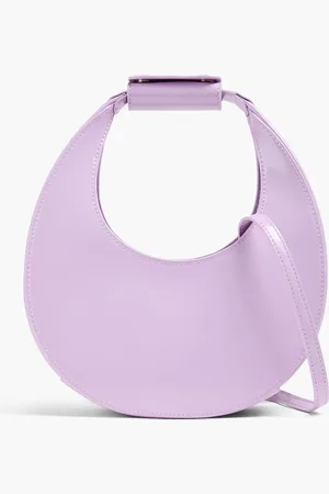 Staud Mini Moon Tote Bag aus Glanzleder - Lila - OneSize
