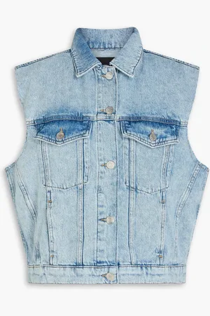 Maje Weste aus Denim - Blau - FR 36