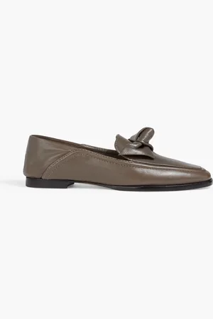 ALEXANDRE BIRMAN Clarita Loafers aus Leder mit Schleife - Neutral - EU 39.5