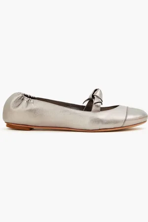 ALEXANDRE BIRMAN Clarita Ballerinas aus Metallic-Leder - Metallic - EU 39