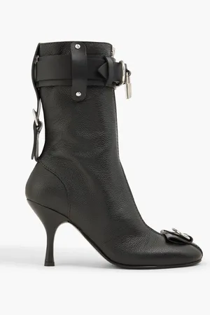 J.W.Anderson Padlock Ankle Boots aus Narbenleder mit Verzierung - - EU 37