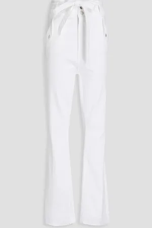 VERONICA BEARD Hoch sitzende Bootcut-Jeans mit Gürtel - - 27
