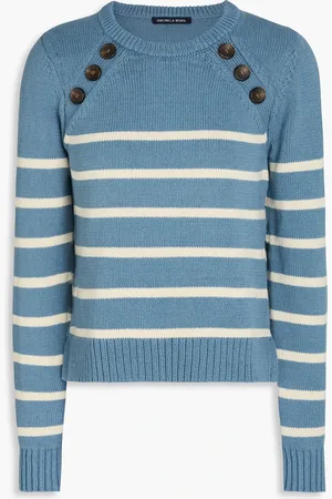 VERONICA BEARD Virke striped cotton sweater - Blau - XS