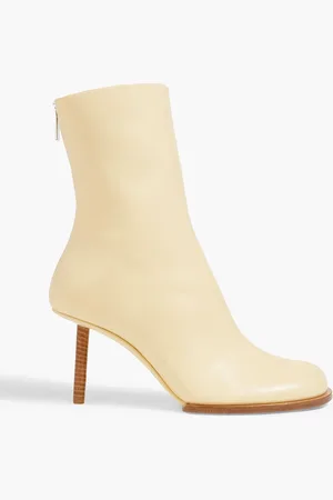 Jacquemus Rond Carré Ankle Boots aus Leder - Gelb - EU 38