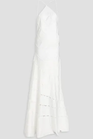 16Arlington Santana Robe aus lasergeschnittenem Satin - - UK 10