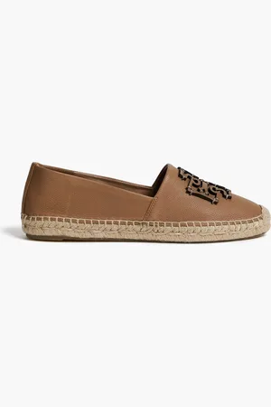 Tory Burch Ines Espadrilles aus Leder mit Verzierung - Braun - US 6
