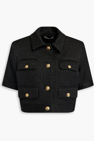 ALICE+OLIVIA Alice Olivia - Cropped Jacke aus Tweed - - US 14