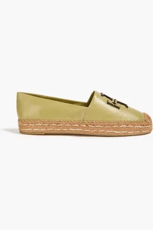 Tory Burch Ines Espadrilles aus Leder - Grün - US 6