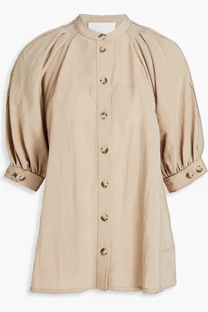 3.1 Phillip Lim Oberteil aus einer Tencel™-Mischung mit Falten - Neutral - US 0