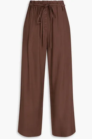 A.Emery Macie Hose mit weitem Bein aus einer Baumwollmischung mit Gürtel - - UK 10