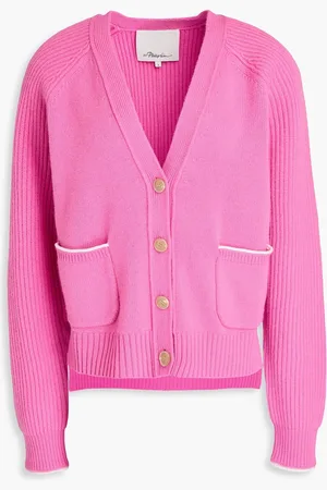 3.1 Phillip Lim Cardigan aus Rippstrick - Pink - M