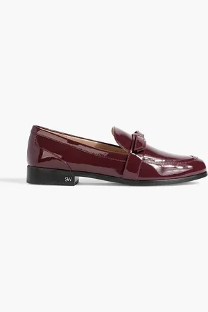 Stuart Weitzman Emma Loafers aus Lackleder mit Schleife - - EU 37