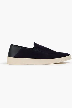Frescobol Carioca Telo Loafers aus Leder und Veloursleder - Blau - EU 43