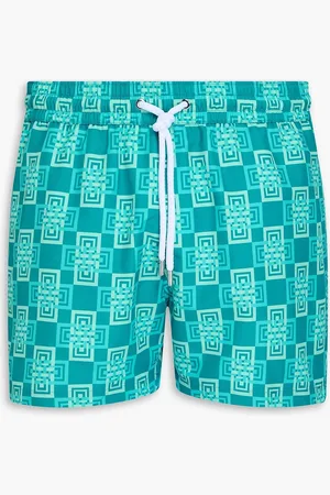 Frescobol Carioca Kurze Badeshorts mit Print - Blau - L