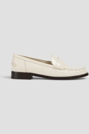 Salvatore Ferragamo Irina Loafers aus geprägtem Leder - Weiß - US 5.5