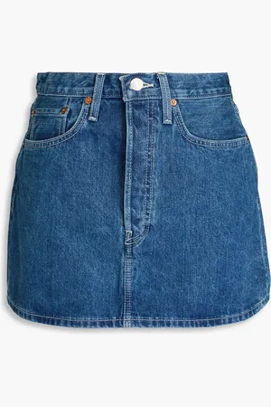 RE/DONE 90s Minirock aus Denim - Blau - 27
