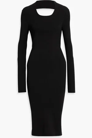 Rick Owens Column Midikleid aus Stretch-Strick mit Cut-outs - - S
