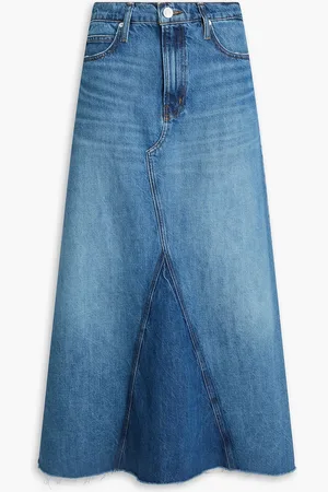 Frame Dorothy Midirock aus Denim - Blau - 25