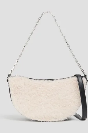 IRO Schultertasche aus Shearling - Weiß - OneSize