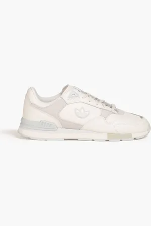 adidas Treziod Sneakers aus Leder und Veloursleder - Weiß - UK 9.5