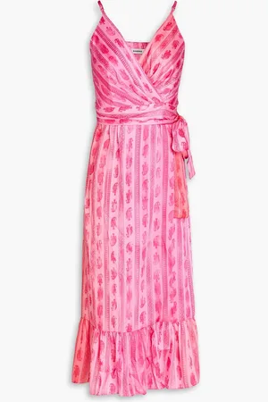 Sandro Bedrucktes Midi-Wickelkleid aus Twill - - FR 38