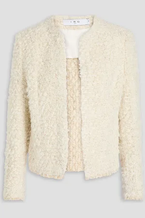 IRO Sanea Jacke aus Bouclé-Tweed - Weiß - FR 34