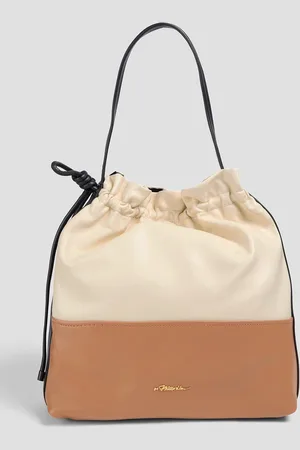 3.1 Phillip Lim Origami Schultertasche aus Leder in Colour-Block-Optik - Weiß - OneSize