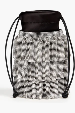 Alexander Wang Beuteltasche aus Satin mit Kristallverzierung - - OneSize