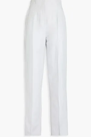 Giorgio Armani Karottenhose aus einer Leinen-Seidenmischung - Grau - IT 42