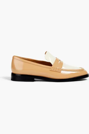 3.1 Phillip Lim Alexa zweifarbige Loafers aus Lackleder - Neutral - EU 40