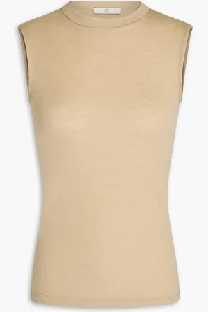 Rohe Tanktop aus Woll-Jersey - Neutral - DE 42