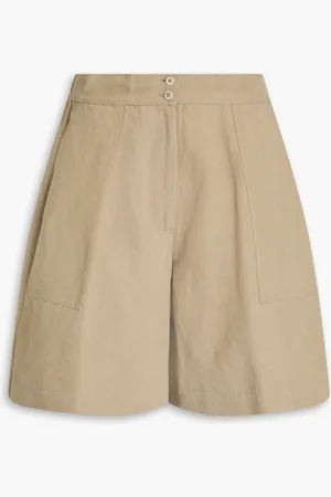GENTRYPORTOFINO Shorts aus einer vorgewaschenen Baumwoll-Leinenmischung - Neutral - IT 38