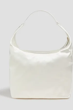 Loulou Studio Alegrina Schultertasche aus Satin - Weiß - OneSize