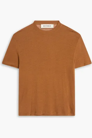 Rohe T-Shirt aus Jersey - Braun - DE 42