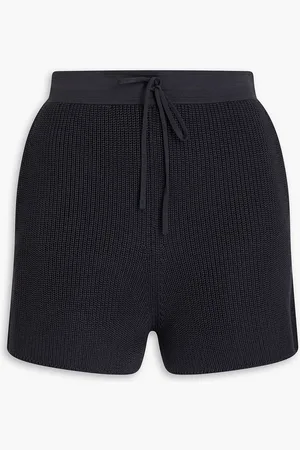 GENTRYPORTOFINO Shorts aus einer gerippten Seiden-Baumwollmischung - Blau - IT 42