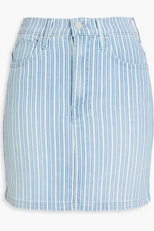 Mother Minirock aus Denim mit Streifen - Blau - 24