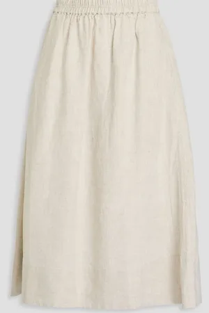 ALEX MILL Maddie Rock aus Leinen - Weiß - XL