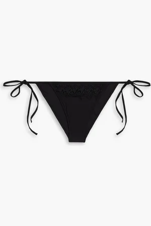 CHARO RUIZ IBIZA Laia Bikini-Höschen mit Guipure-Spitzenbesatz - - L