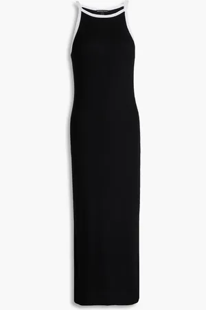 James Perse Midikleid aus geripptem Jersey aus einer Leinenmischung - - 1