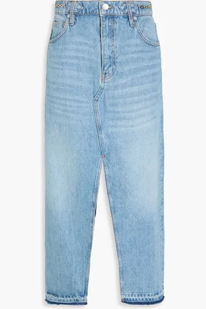 Maje Maxirock aus Denim mit Kettenverzierung - Blau - FR 34