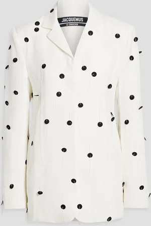 Jacquemus Blazer aus Webstoff mit Pailletten und Fransen - - FR 34