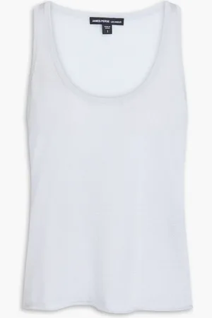 James Perse Tanktop aus Metallic-Strick - Grau - 2