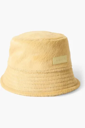 Jacquemus Le Bob Sperone Fischerhut aus Kalbshaar - Gelb - 58 cm