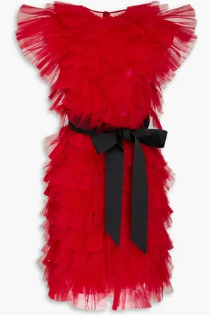 HUISHAN ZHANG Gianna gestuftes Minikleid aus Tüll - - UK 16