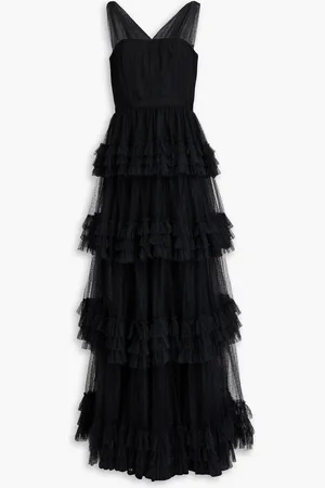 HUISHAN ZHANG Caitlin gestufte Robe aus Point d