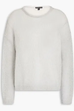 James Perse Melierter Pullover aus einer Woll-Kaschmirmischung - Grau - 3