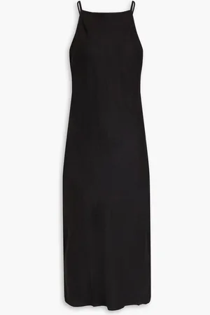 James Perse Midikleid aus Leinen - - 0
