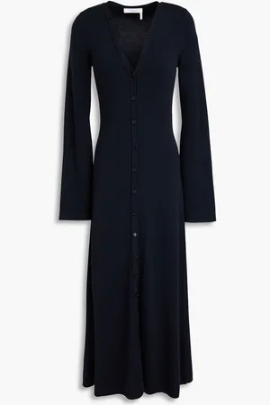 Chloé Midikleid aus Wolle - Blau - S